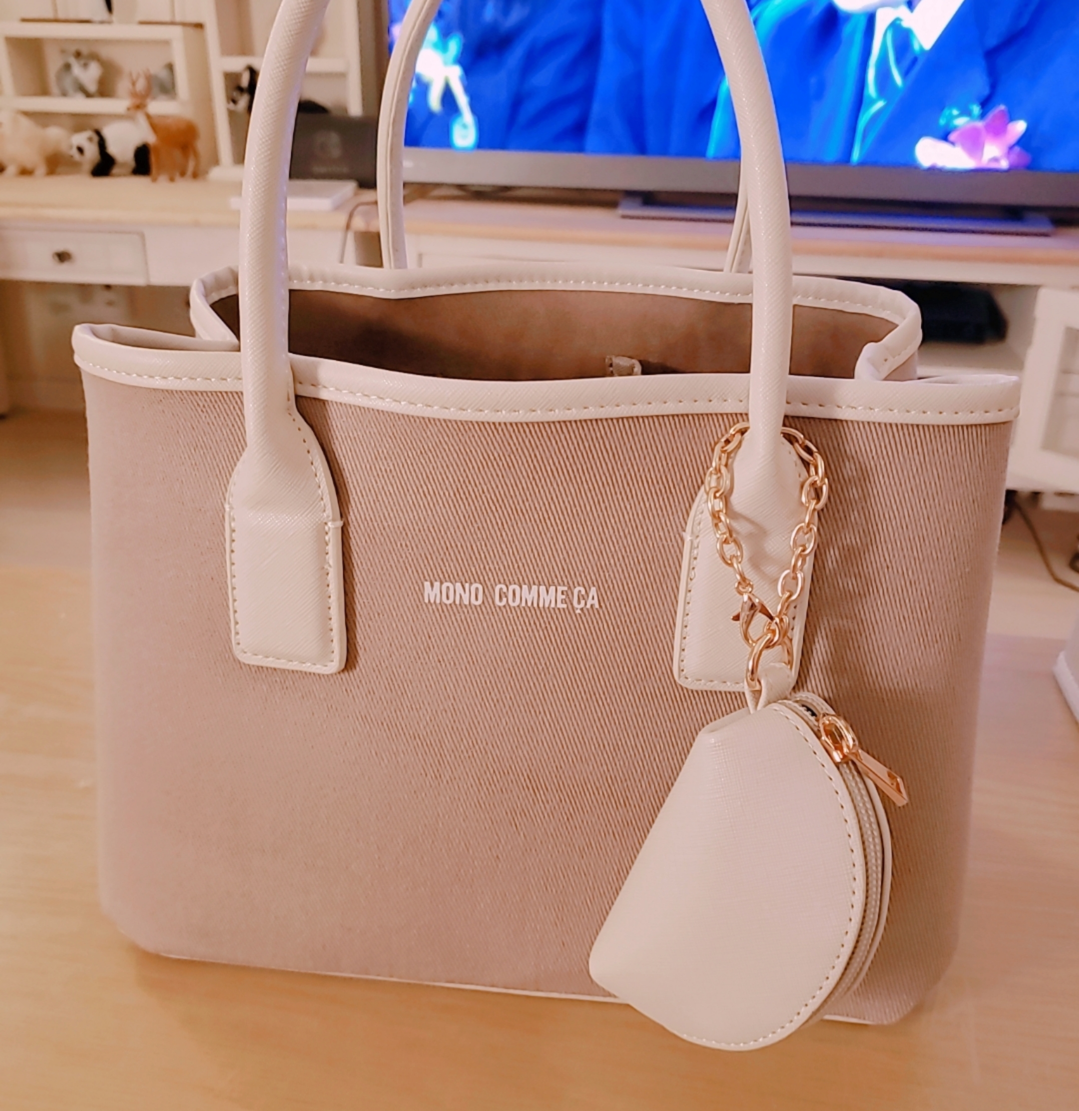 コムサイズム Comme Ca Ism モノコムサ パーテーションつき キャンバストートバッグ キナリ ファッション通販 Fashion Walker In Locondo