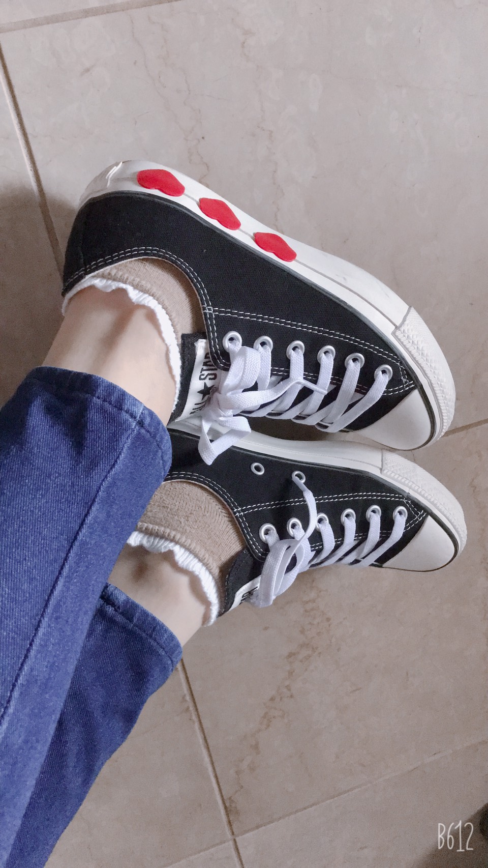 コンバース CONVERSE オールスター スリーハーツ OX (ブラック コンバース CONVERSE オールスター スリーハーツ OX (ブラック
