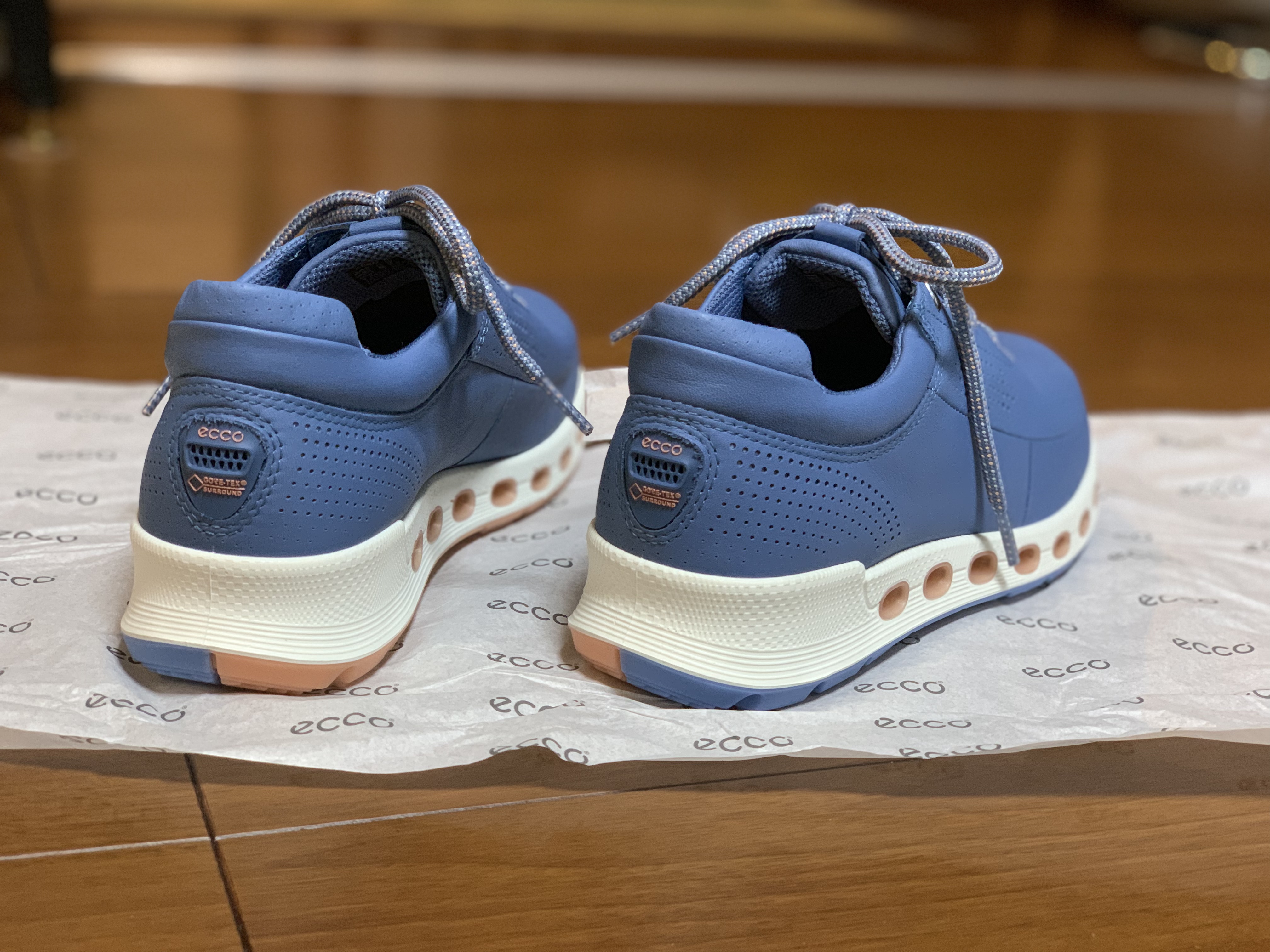 【美品】ecco Womens Cool 2.0 GTX GORE-TEX エコー ECCO Womens Cool 2.0 GTX （RETRO BLUE） -ファッション