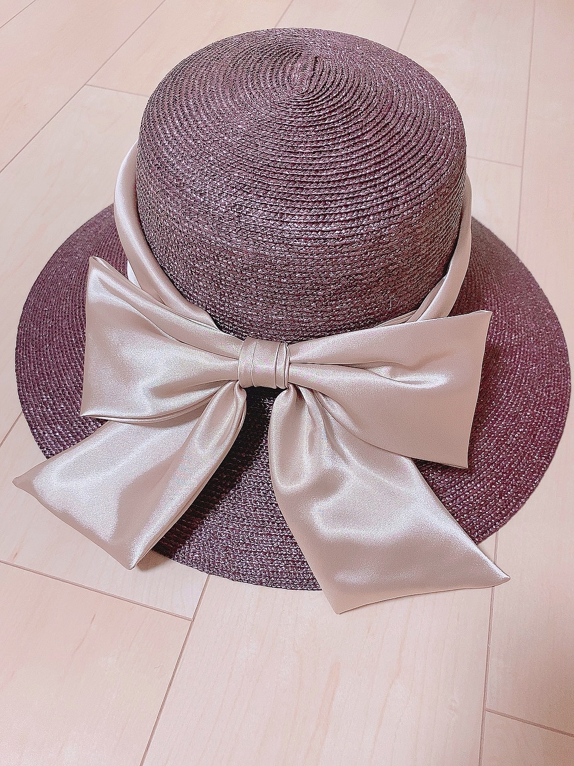 エイミーイストワール eimy istoire サテンリボンハット （BROWN