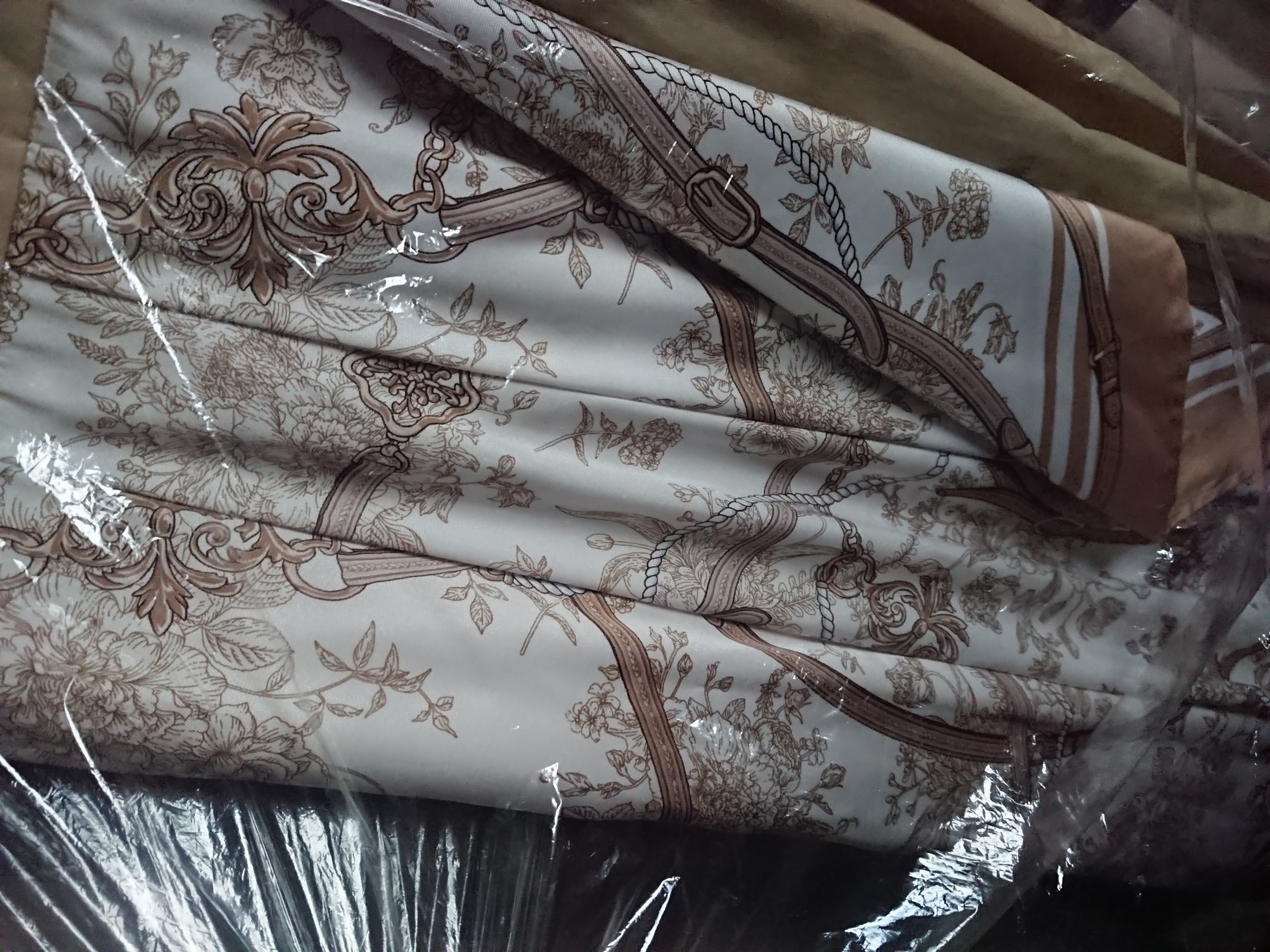 【美品】エイミーイストワール　フラワースカーフコンビニットワンピース　Ｆサイズ EIMY ISTOIRE エイミーイストワール eimy istoire フラワー