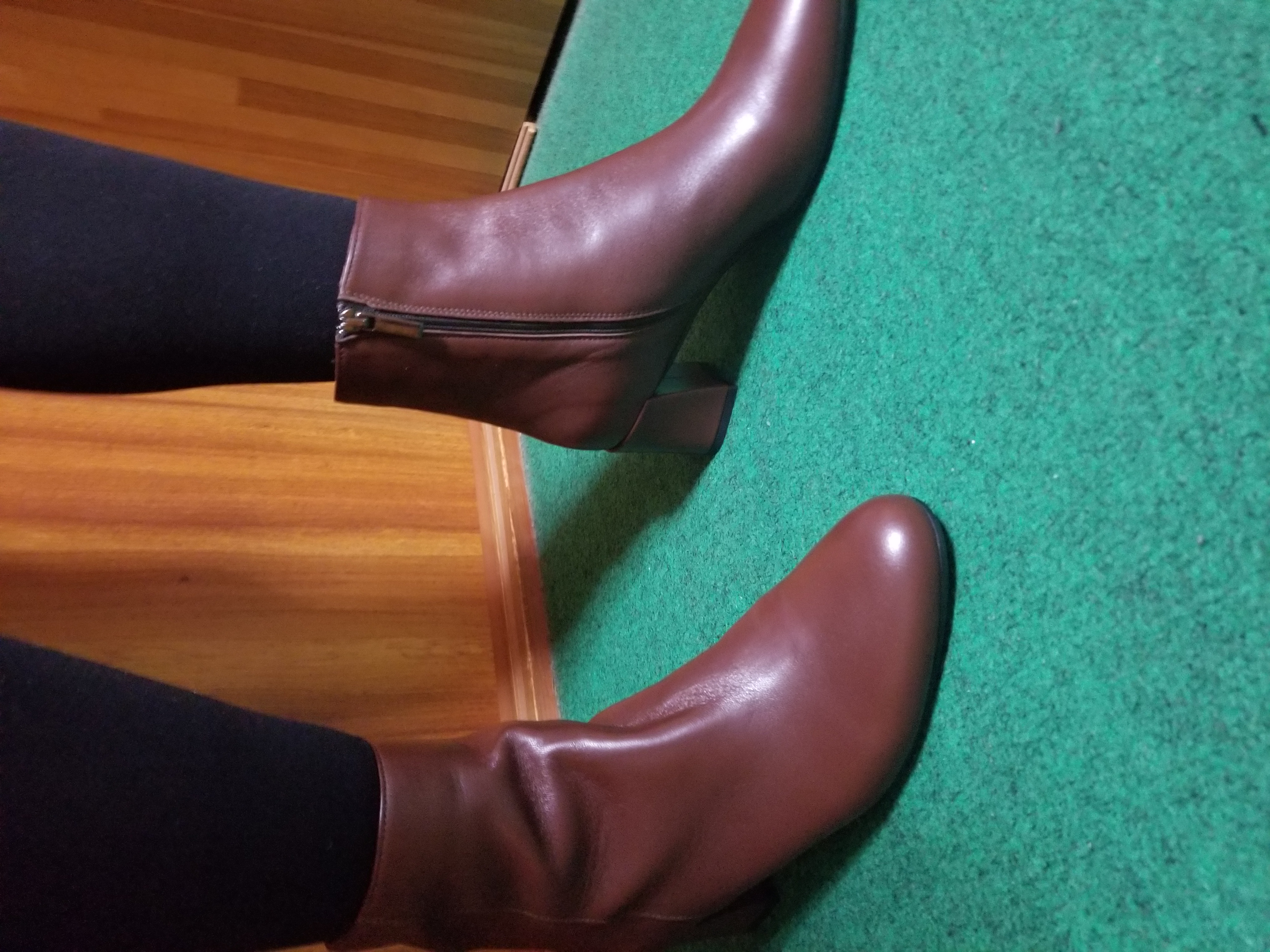 ○ファビオルスコーニ FABIO RUSCONI ラウンドトゥショートブーツ