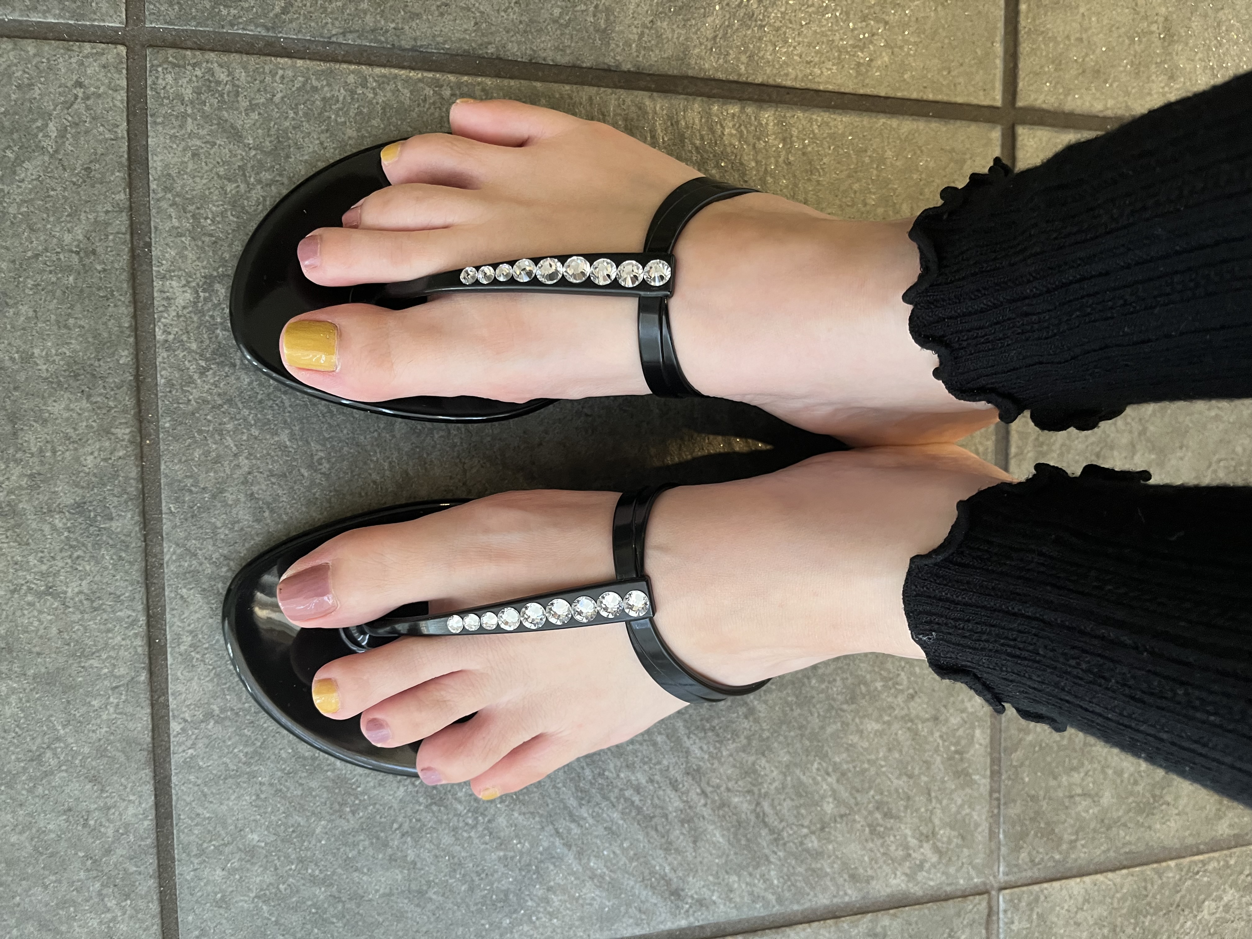 ファビオルスコーニ FABIO RUSCONI レインサンダル （ブラック