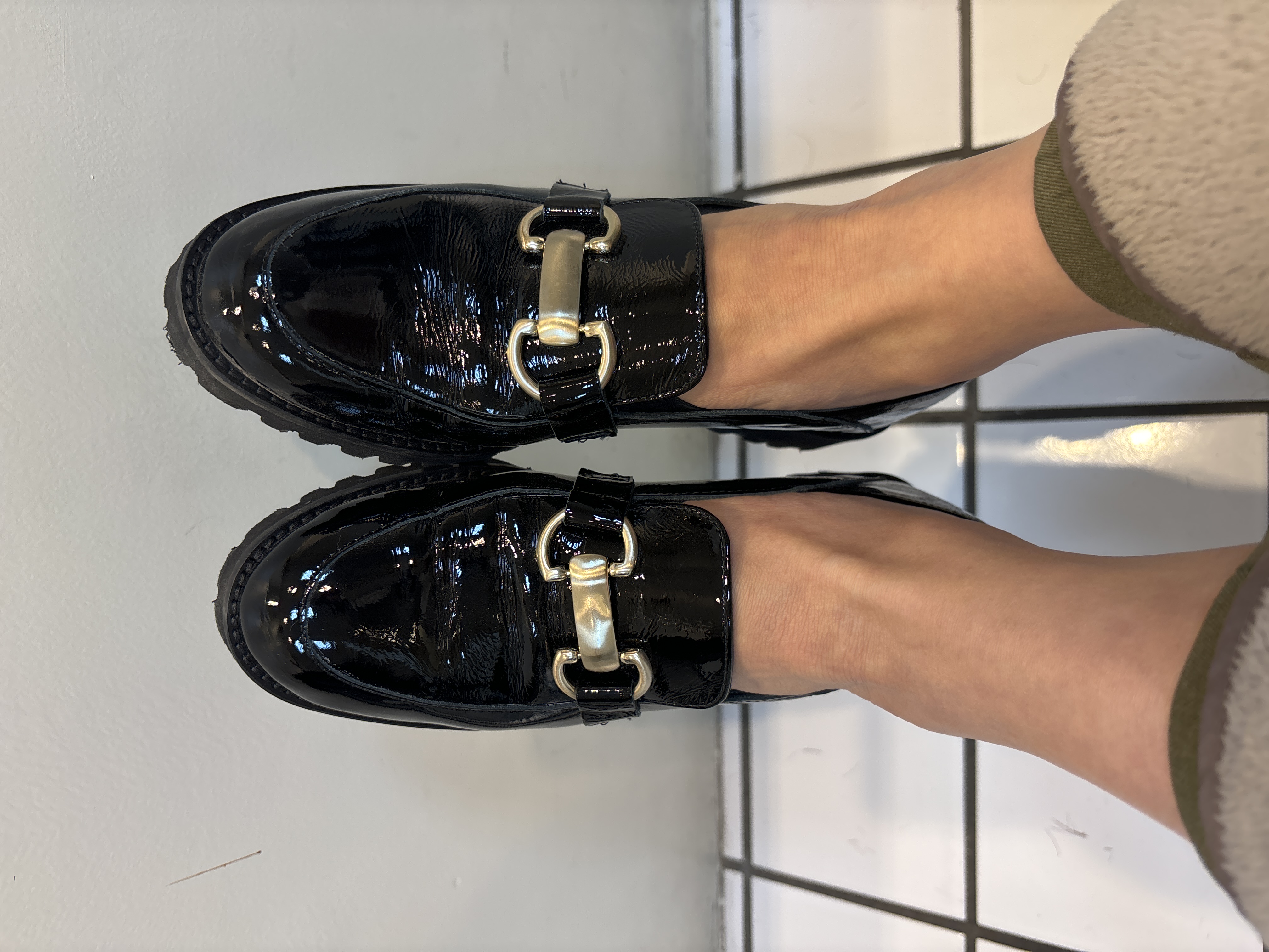 ⭐️新品未使用⭐️ ファビオルスコーニ　クロコ型押し　ビットローファー　ブラック ファビオルスコーニ FABIO RUSCONI ビットローファー （ブラック