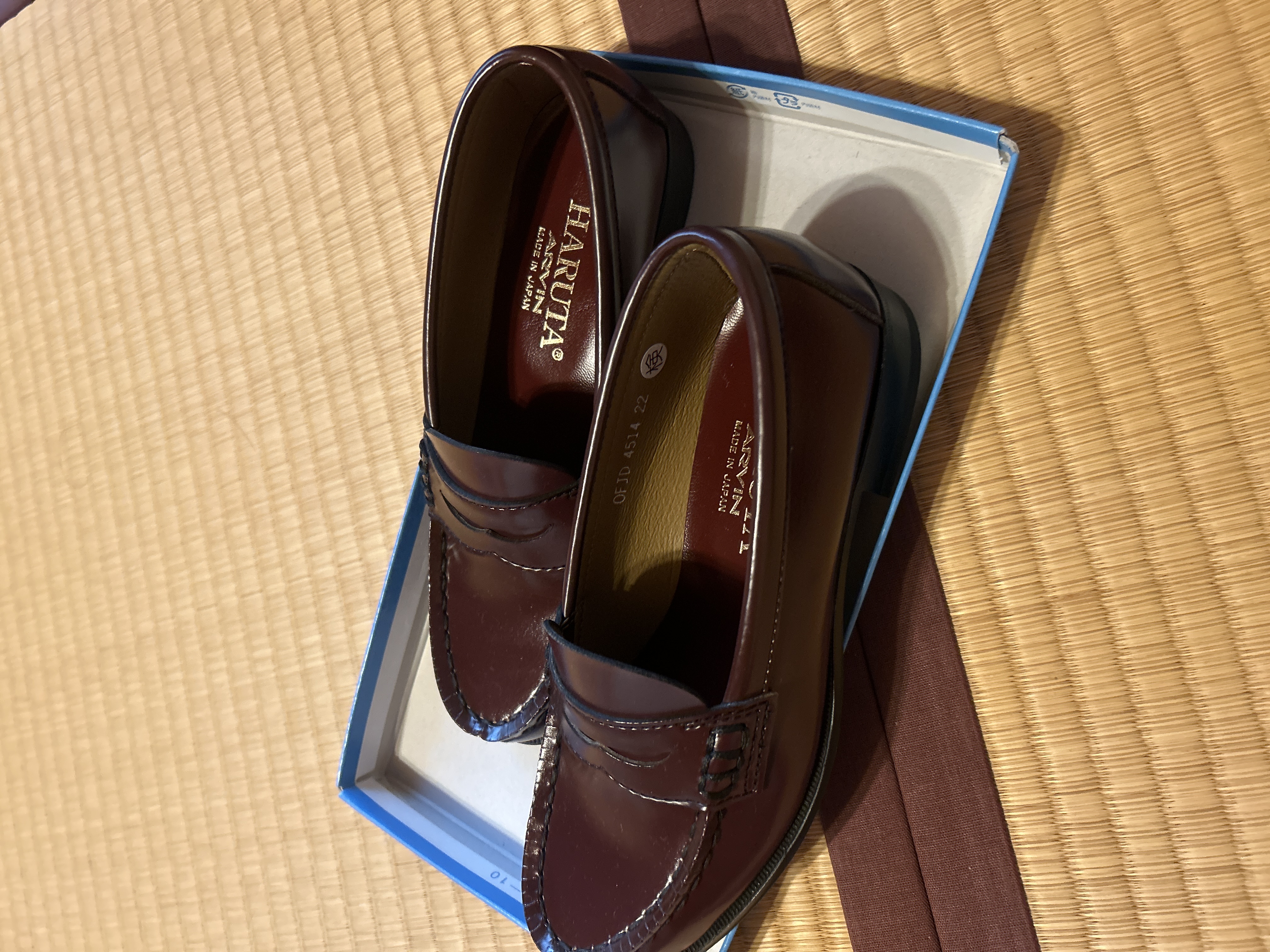 ハルタ　ローファー ハルタ HARUTA レディス合皮コインローファー(2E)（ブラック