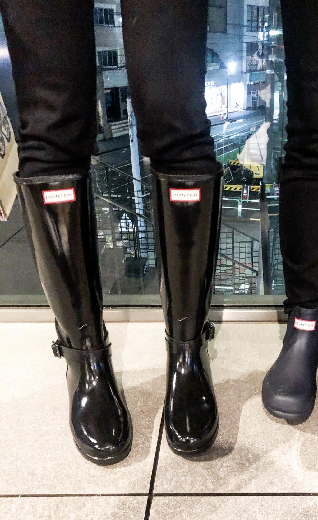 ハンター HUNTER RFND ADJ TL W/ ANKLE STRP GLS （BLK
