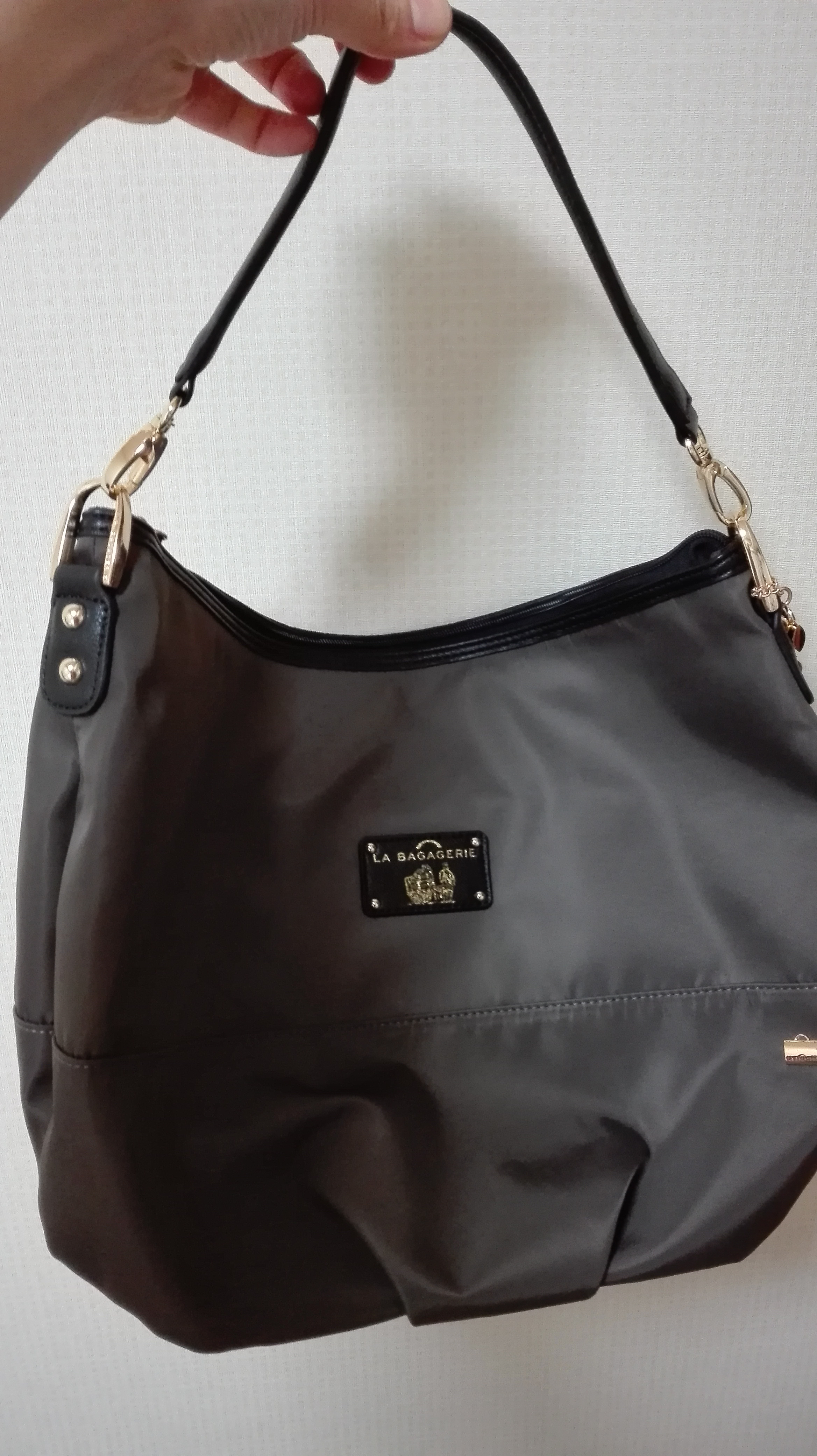 未使用級✨ラバガジェリー　2way　ショルダーバッグ　ナイロン　レザー　斜め掛け ラ バガジェリー LA BAGAGERIE ナイロン 2wayショルダーバッグ