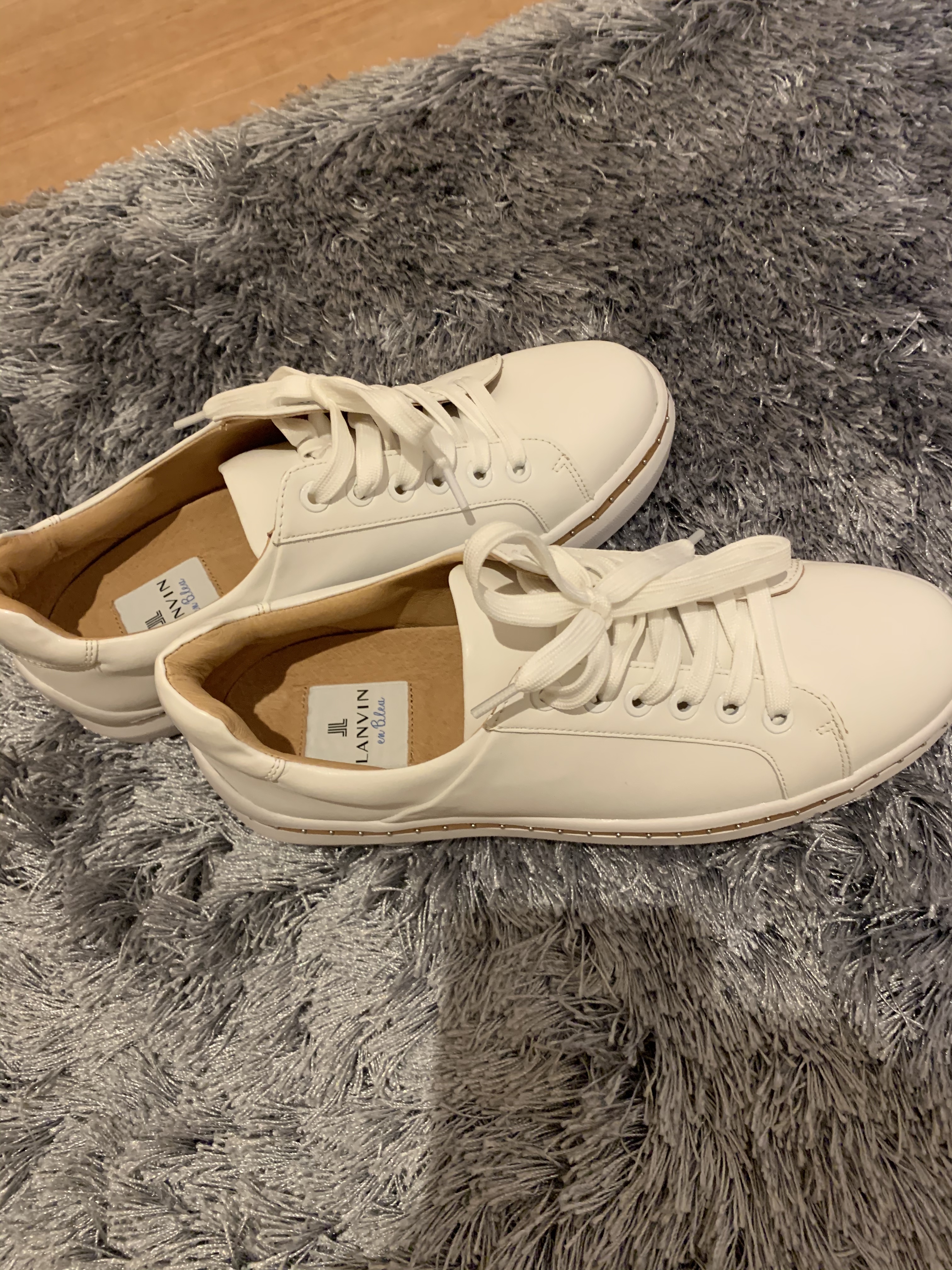 ランバン オン ブルー LANVIN en Bleu レースアップスニーカー