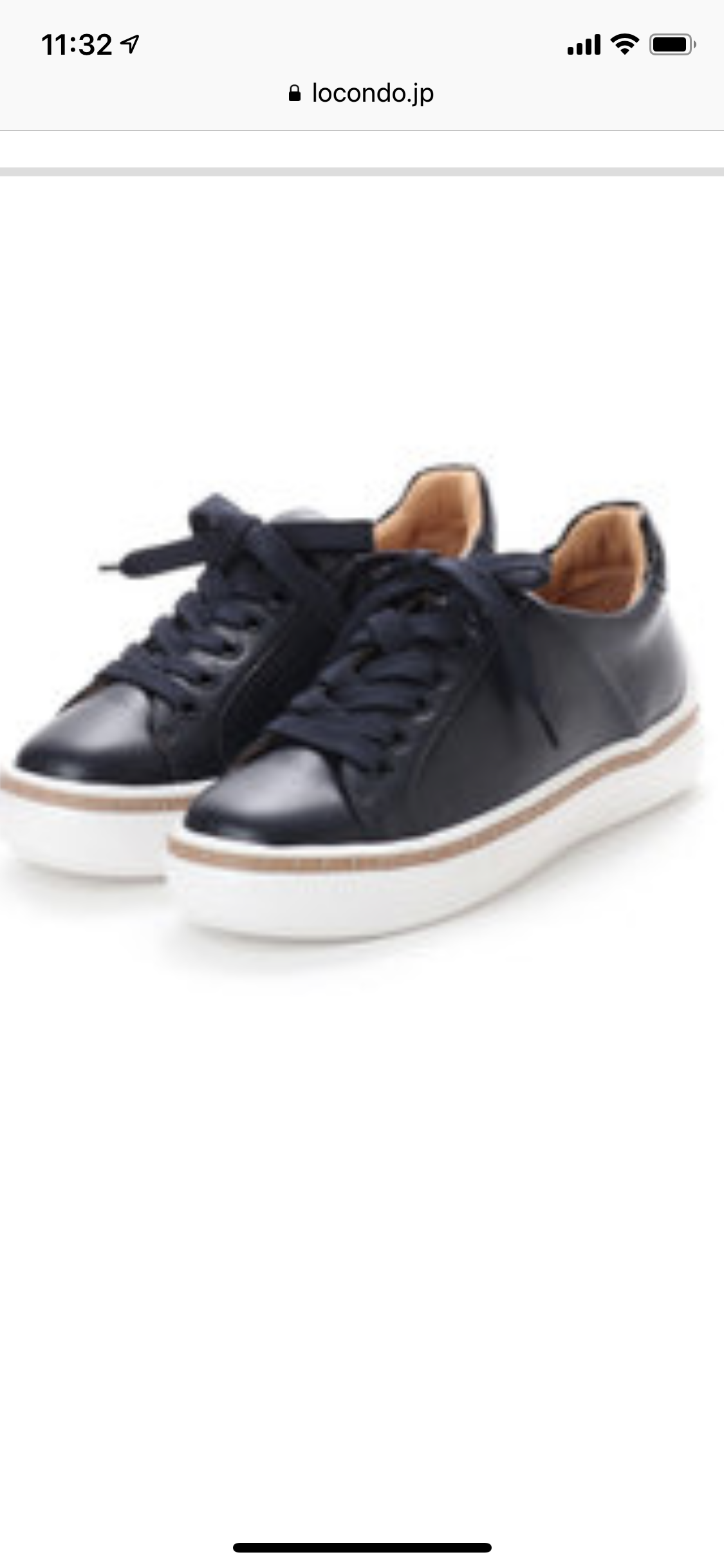 ランバン オン ブルー LANVIN en Bleu レースアップスニーカー