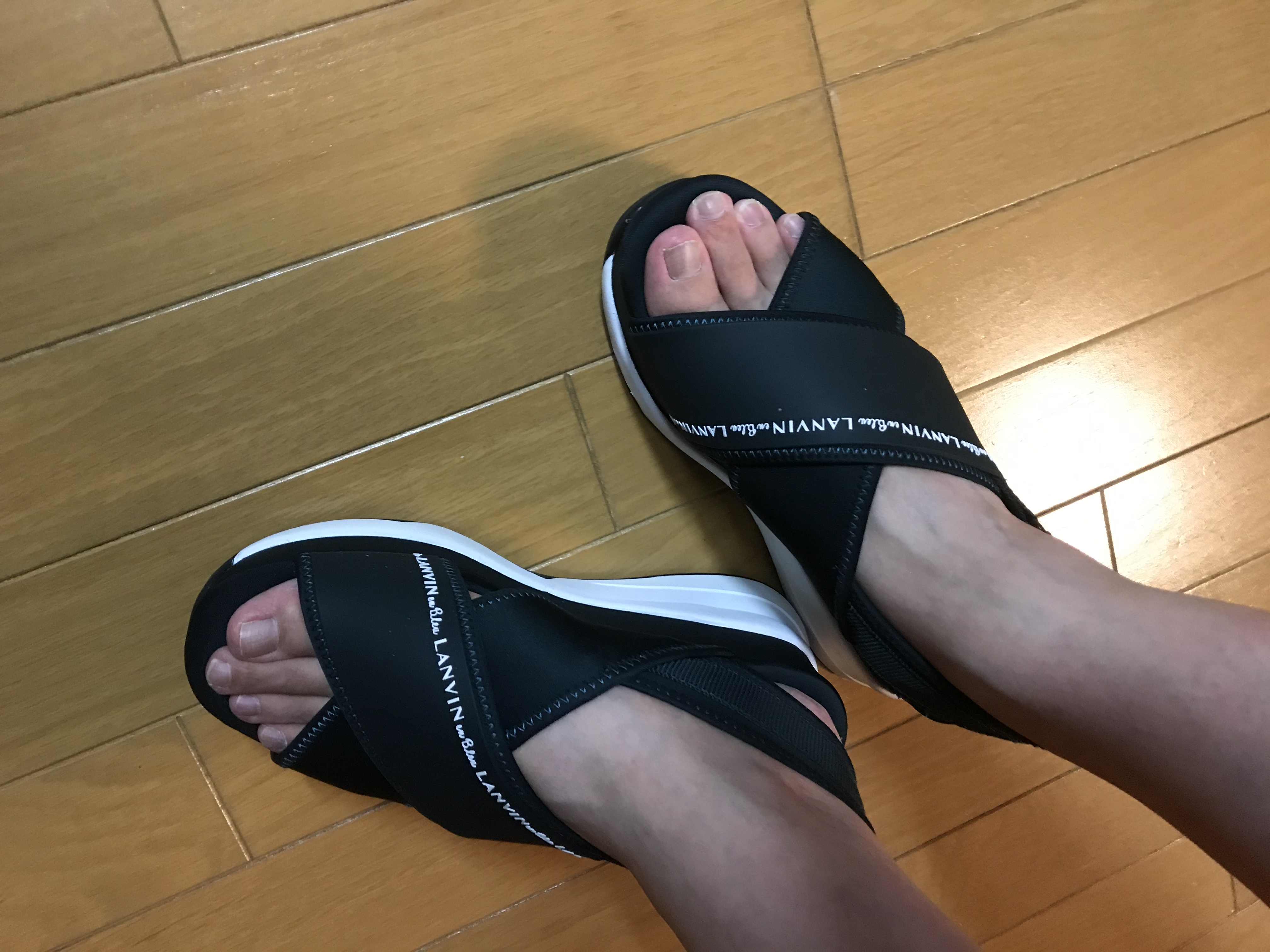 ランバン オン ブルー LANVIN en Bleu ダッドシューズクロス