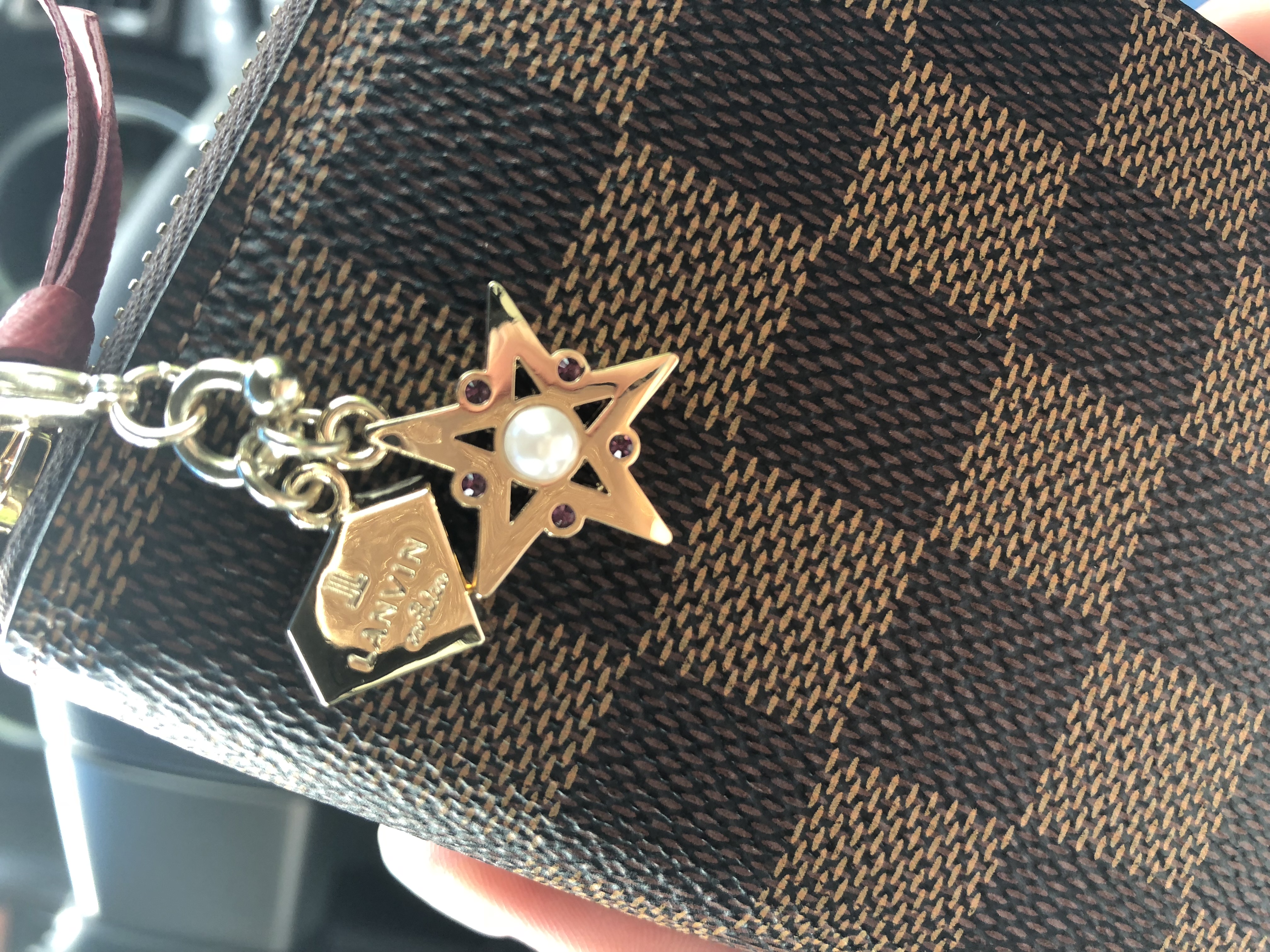 ランバン オン ブルー LANVIN en Bleu チャーム フラワー