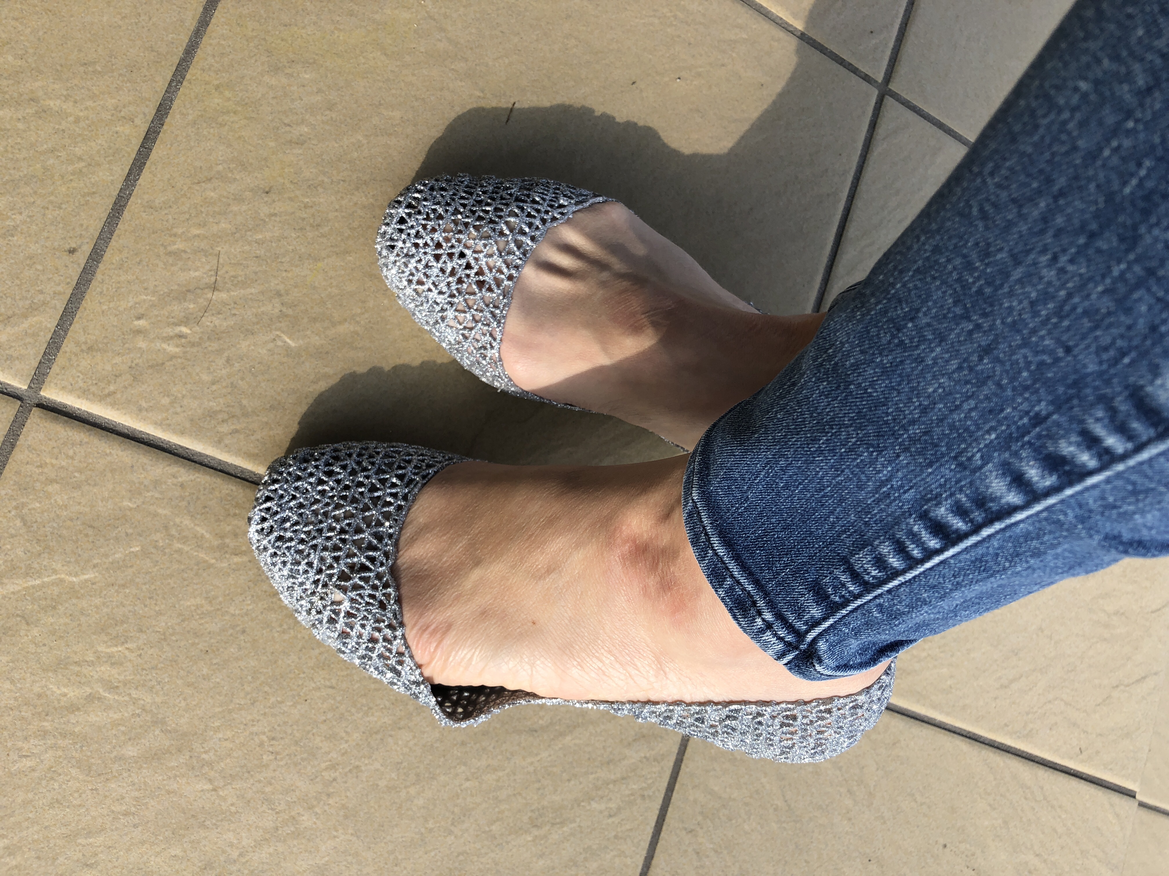 未使用✨【Melissa】メリッサ カンパーナ グリッター フラットシューズ 美品】メリッサ カンパーナ ジグザグブラック グリッター