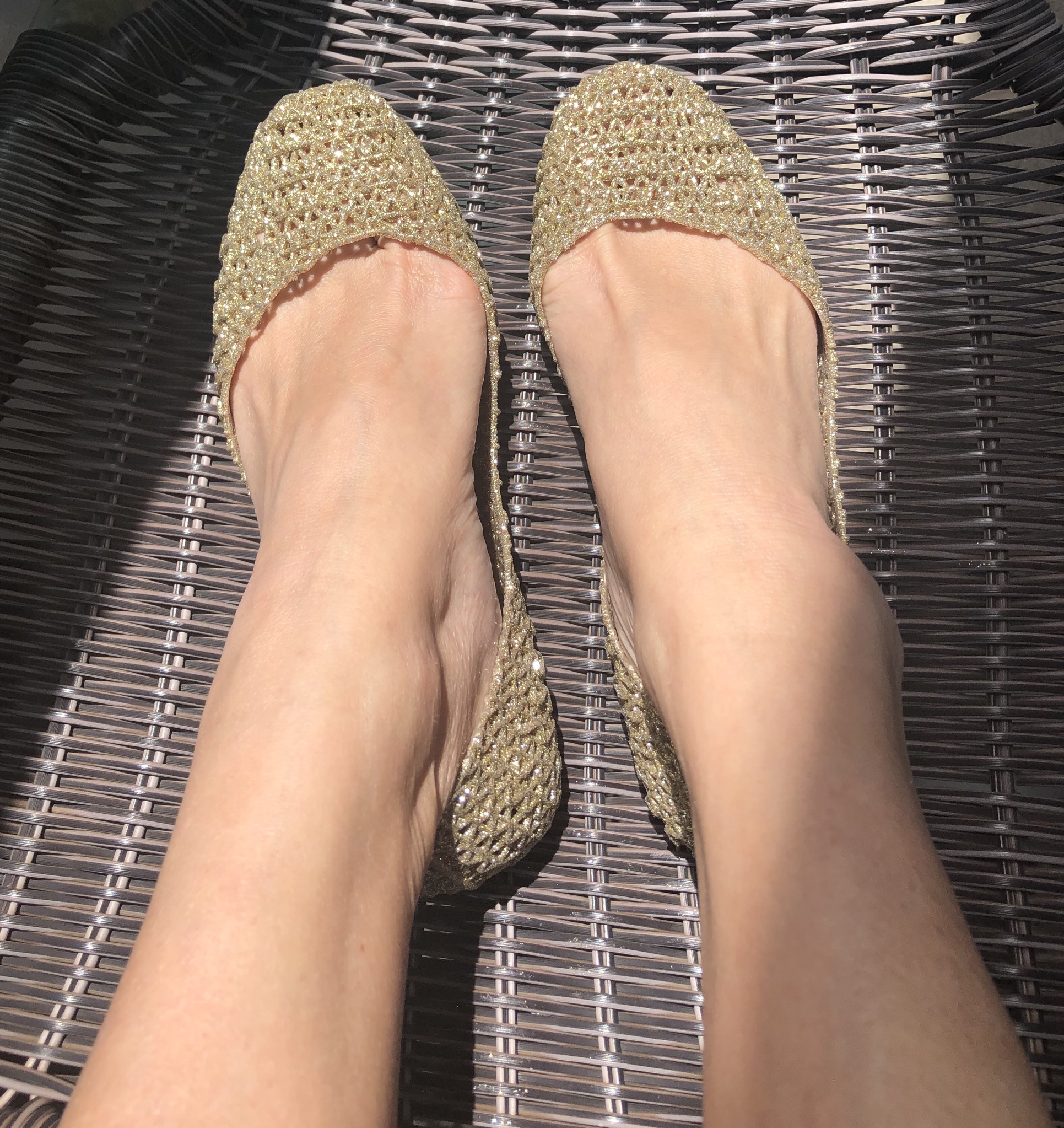 メリッサ melissa Campana Papel （GOLD GLITTER） -靴