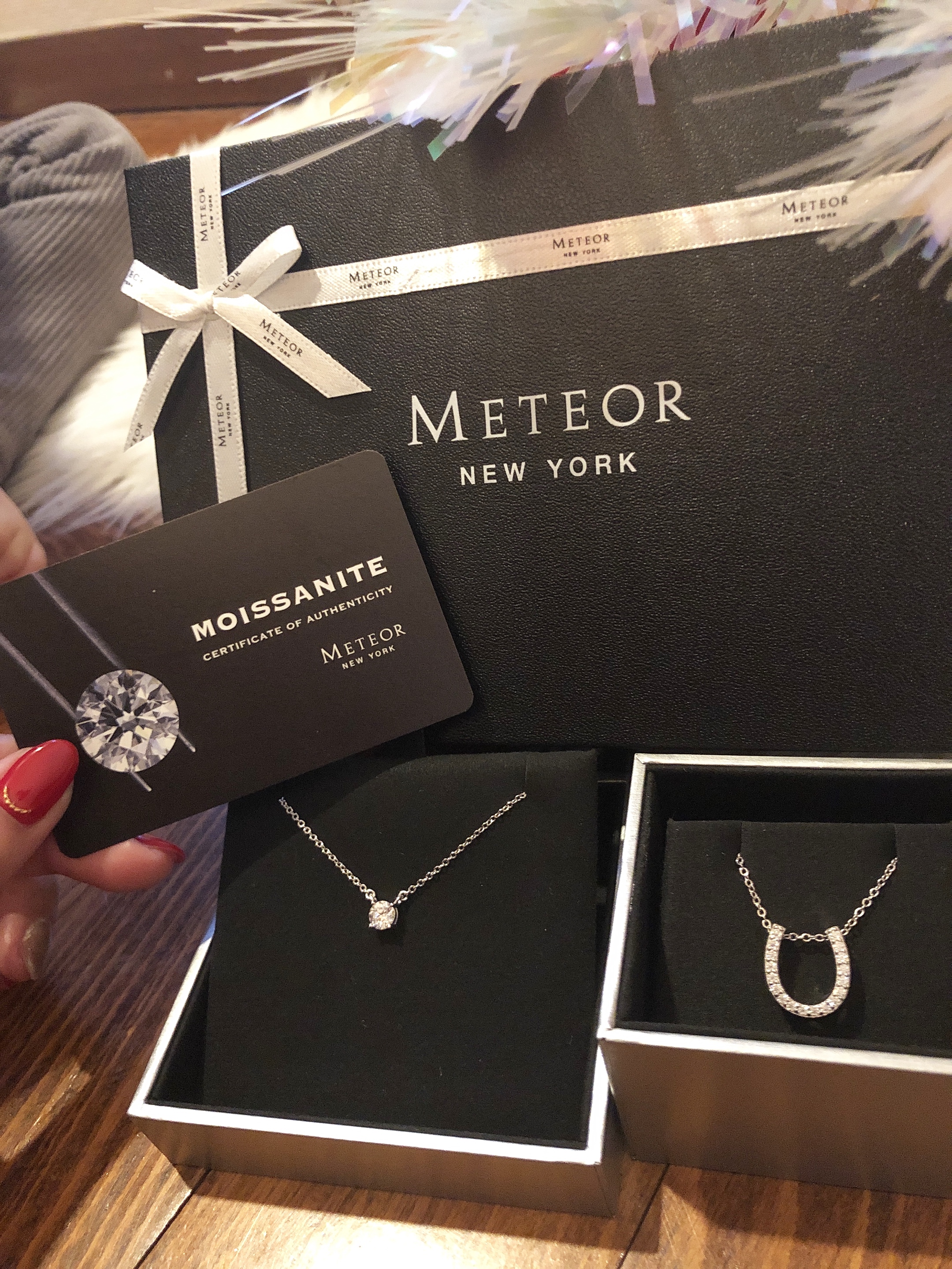 ギガンティックミーティア ミーティアニューヨーク METEOR NEW YORK Vシェイプネックレス
