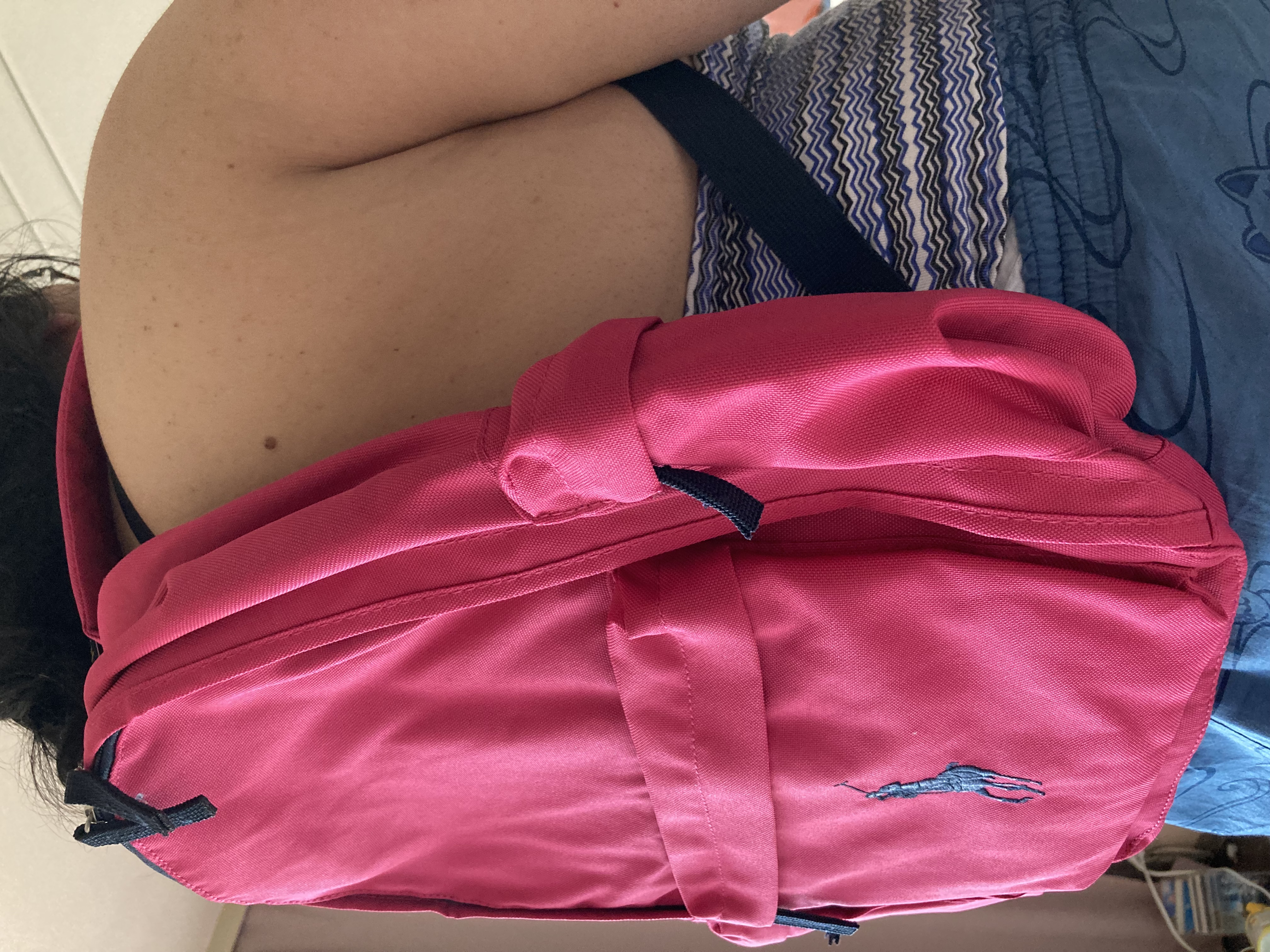 ポロ Polo BIG PONY BACK PACK LG （Ultra Pink/Navy PP