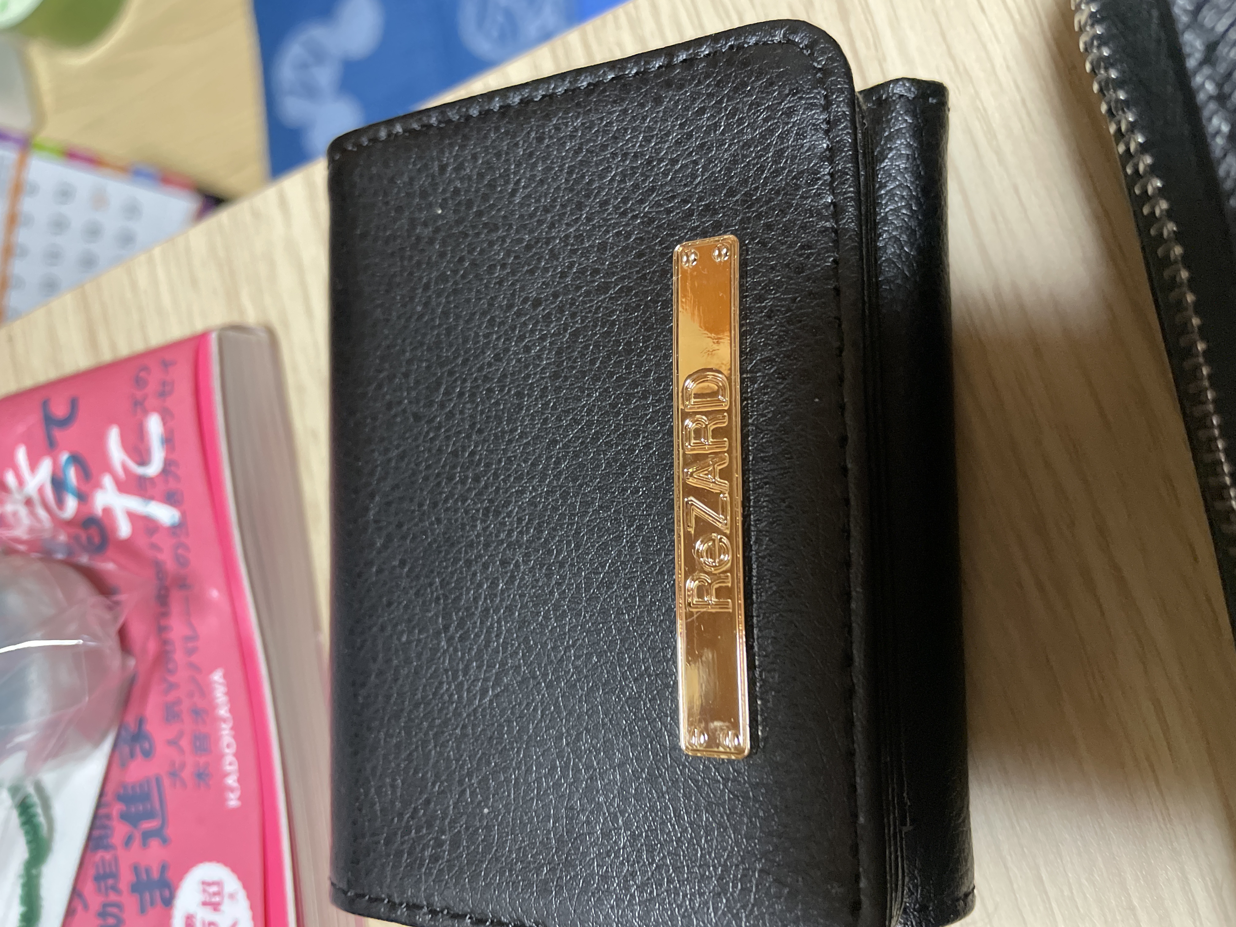 リザード ReZARD Metal Plate mini Wallet （ブラック） -靴