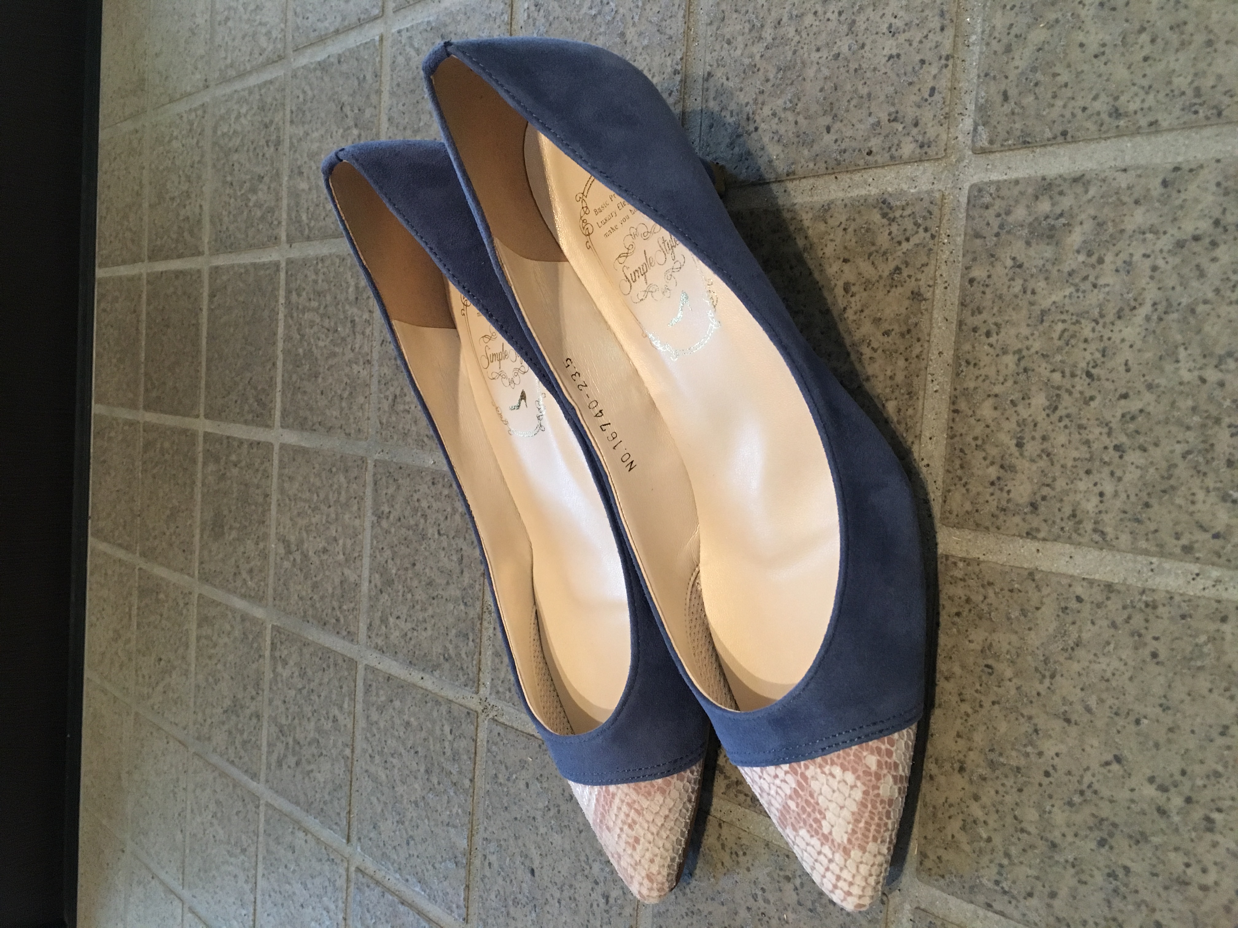 glitter シンプルスタイル Simple Style 本革 トウキャップ