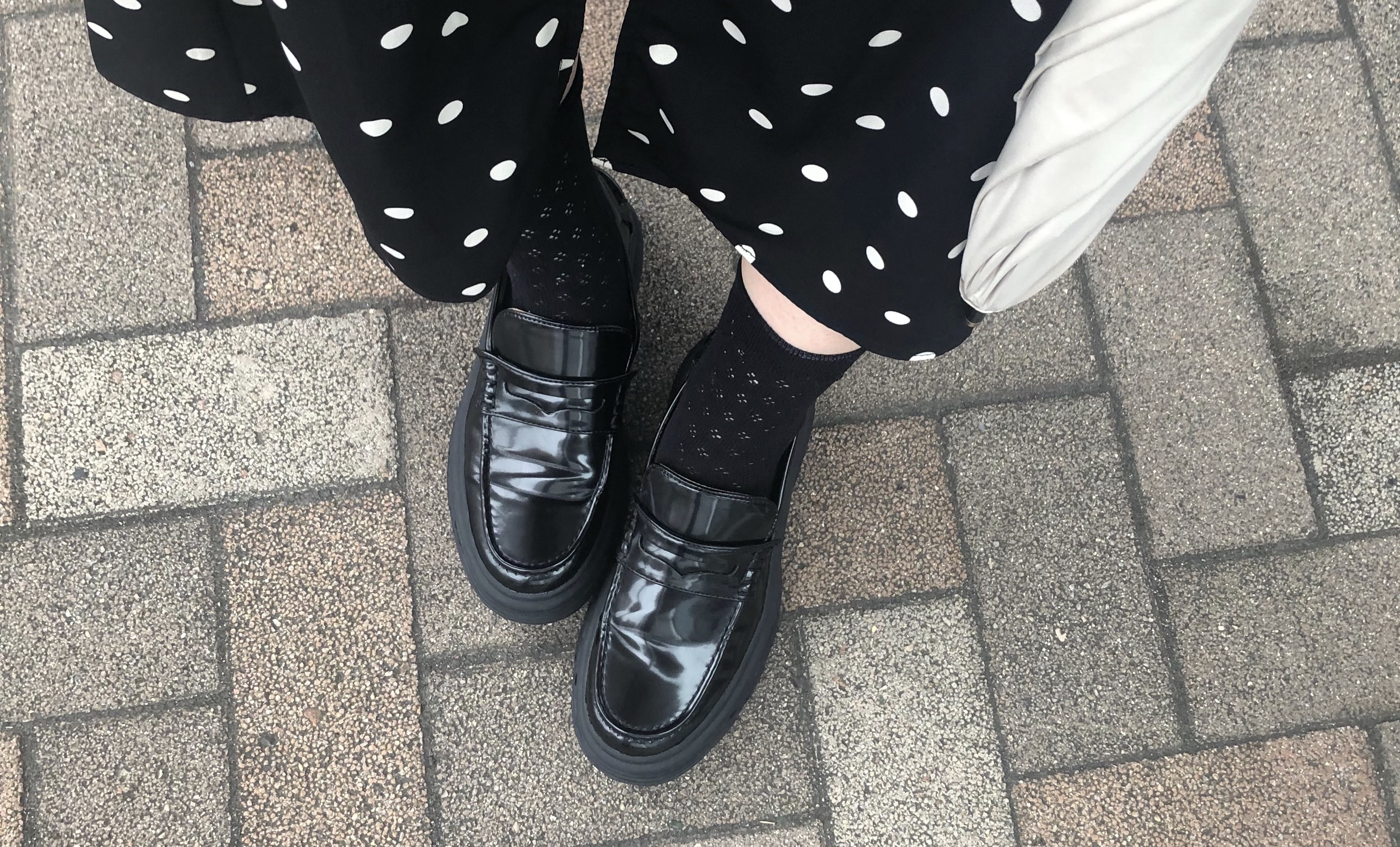 スナイデル SNIDEL プラットフォームローファー （BLK） -靴