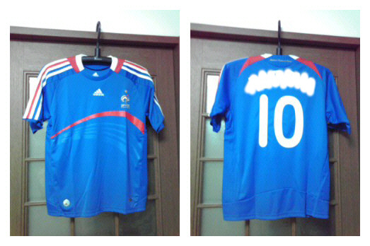 adidas フランス代表 08/09 ユニフォーム ホーム半袖 #11.ナスリ