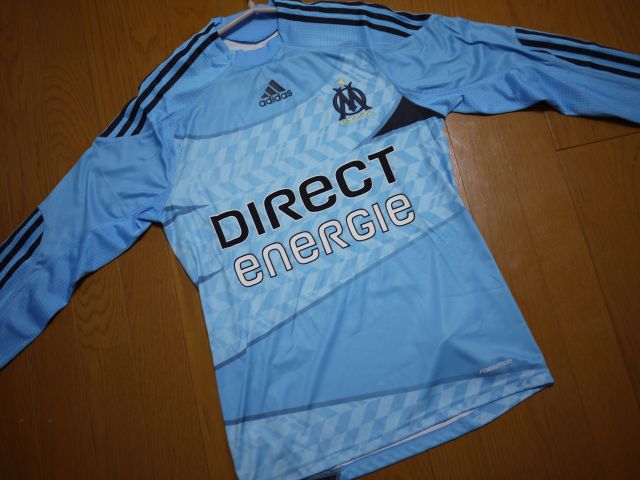 新品　マルセイユ ユニフォーム　アーガイル柄　08/09シーズン マルセイユ ユニフォームショップ 2008-2009 Marseille Home O.K.A.
