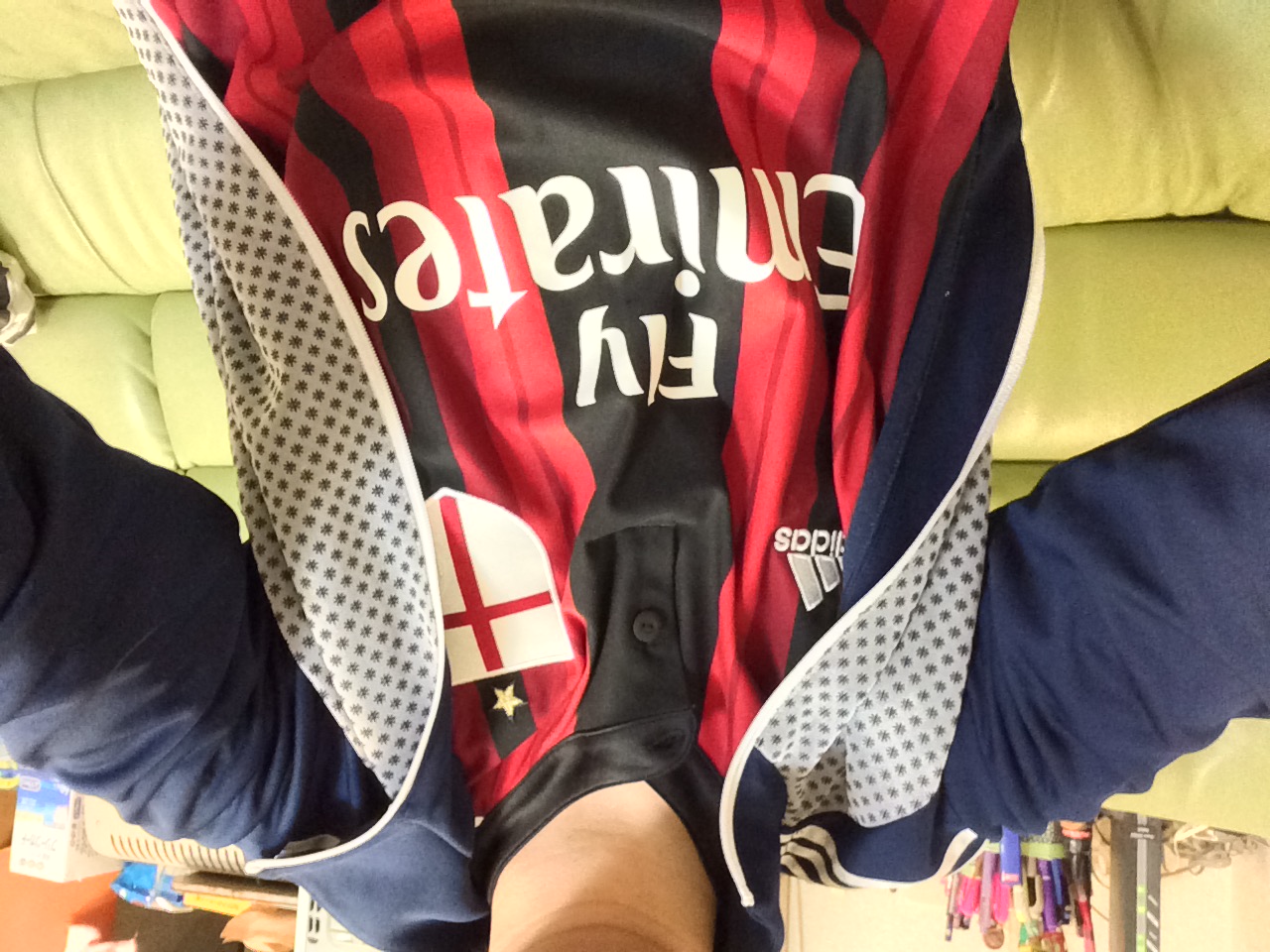 14/15 ACミラン　メネズ　新品紙タグ付　アディダスオフィシャルユニフォーム 14/15 ACミラン メネズ 新品紙タグ付 アディダスオフィシャル