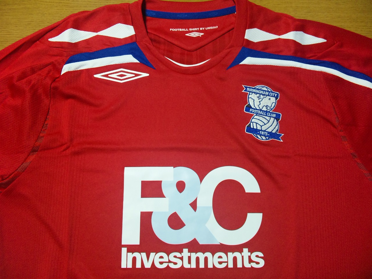 UMBRO - イングランド サッカーユニホーム 07/08 Birmingham City タグ付き umbro バーミンガム シティ サッカーユニフォーム 07