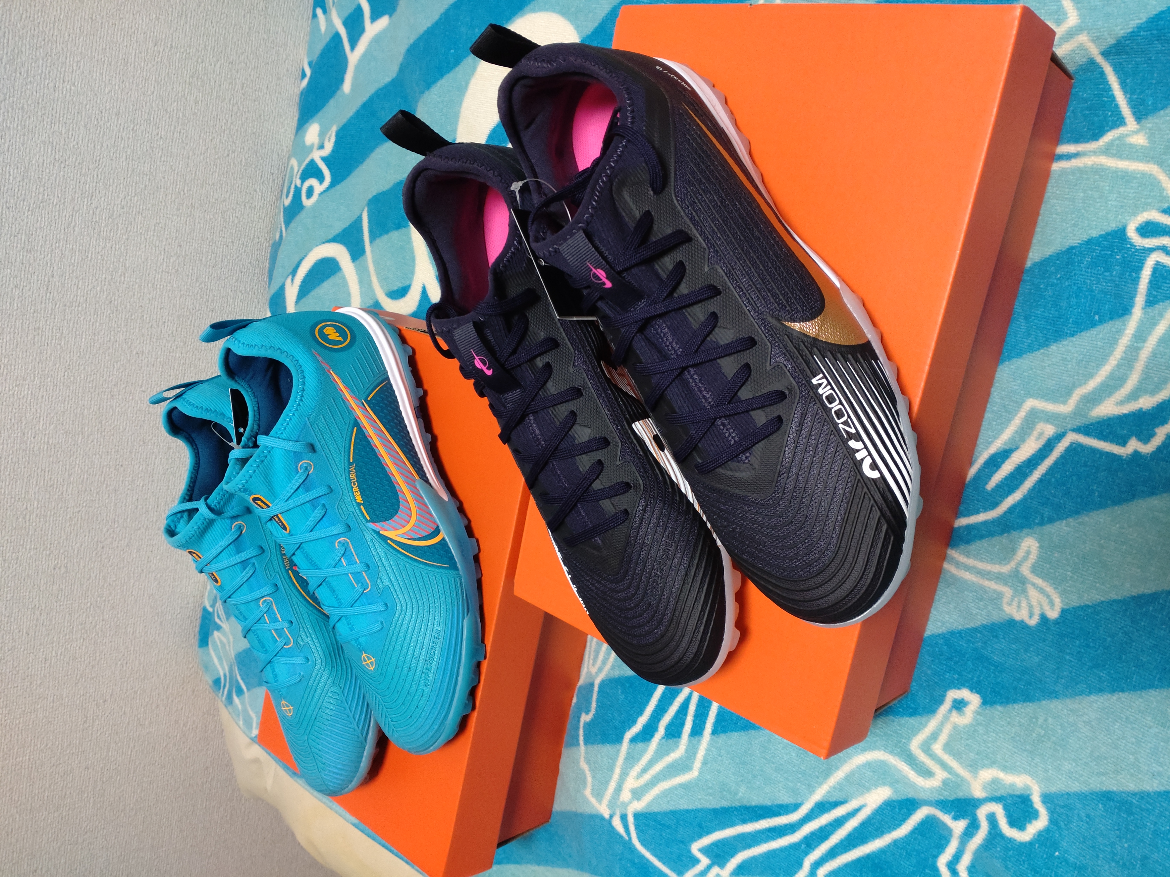 NIKE ズームヴェイパー１５　プロ　TF 26.0センチ NIKE ナイキ ズーム ヴェイパー 15 プロ TF(ホワイト×ブルー